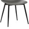 Armen Living Monte Contemporary Dining Chair in Gray Faux Leather with Black Metal Legs LCMOCHGREY - alternate 5